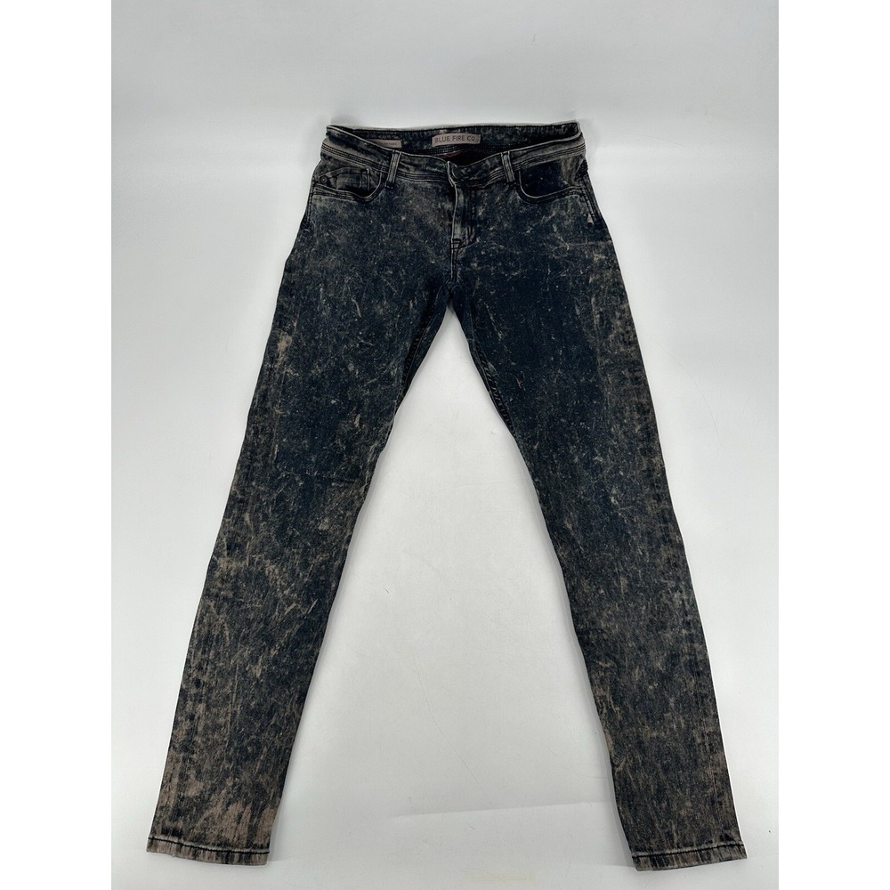 Blue Fire Co Women's Jeans Trousers Super Stretch Slim Skinny‎ W30 L32 Acid Wash
